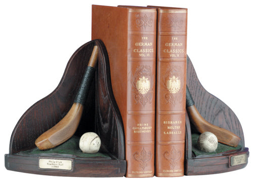 Golf Ball & Club Bookends.