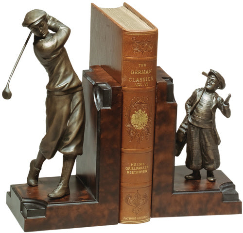 Golfer/Caddy Bookends