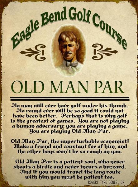 Old Man Par Sign