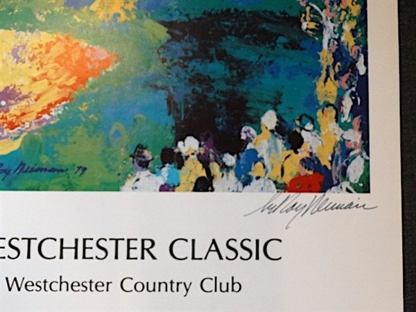 LEROY NEIMAN SIGNED PRINT OF WESTCHESTER CLASSIC - IMAGE SIZE 22" X 28.5"