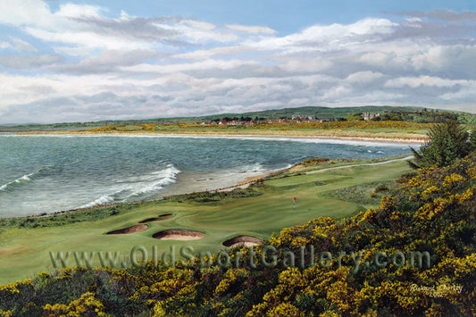 Royal Dornoch 10th Hole. Signed Limited Edition of 850-Fine Art Paper Print