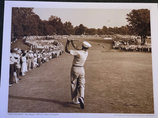 Ben Hogan One Iron Shot At Merion - SIZE 16" X 20"