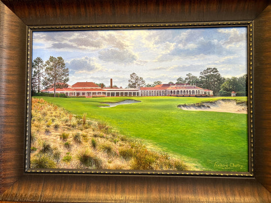 Pinehurst No.2 Hole 18, Original Oil Painting By Richard Chorley, Framed- Award Winning Artist