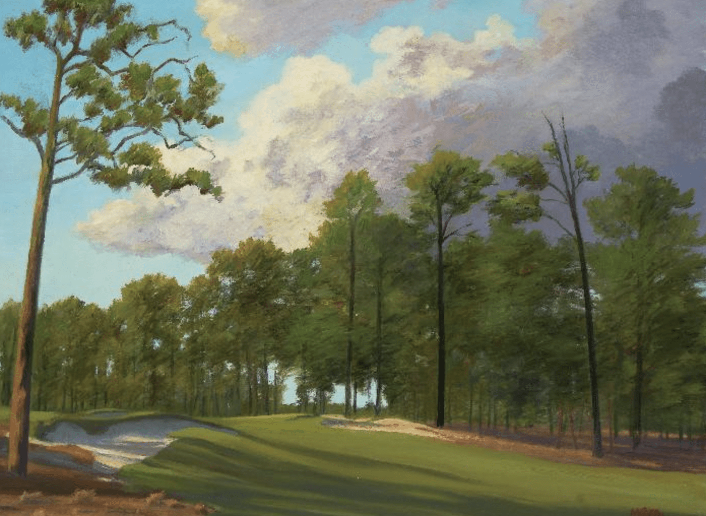 Mid Pines #1, Original Oil Painting By Michael Miller. Size 30" x 40"