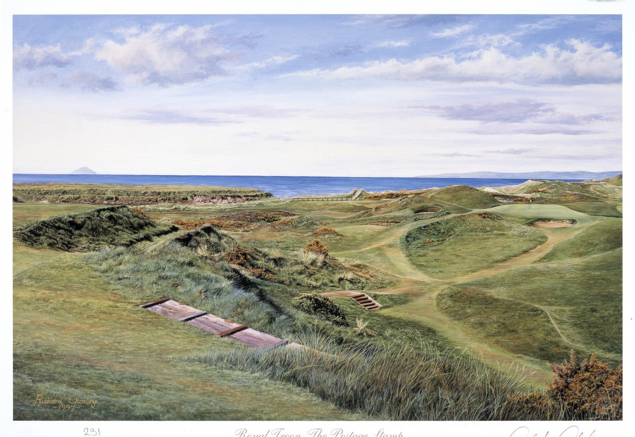 Royal Troon - "The Postage Stamp" - Signed Limited Edition of 850-Fine Art Paper Print