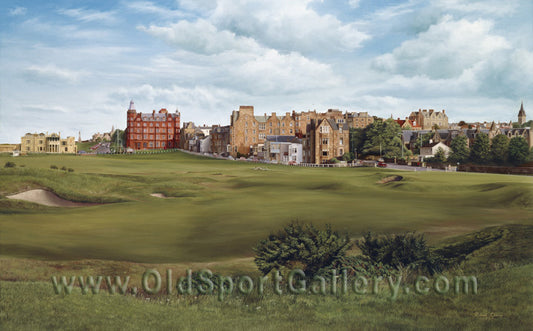 St. Andrews - Old Course "Road Hole"-Signed Open Edition Art Print- 10.5" x 17"