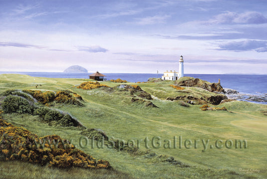 Turnberry - Lighthouse Ailsa Course. Signed Limited Edition of 850, Fine Art Paper Print