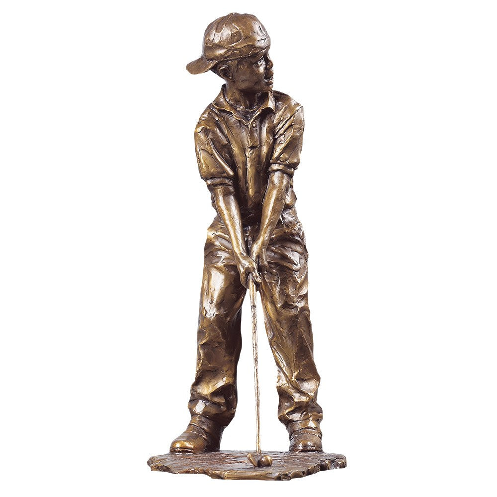 "Pin High" Bronze Sculpture By Gary Lee Price. 8" High and 5 lbs