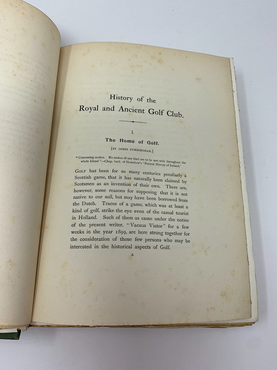 A History Of The Royal And Ancient Golf Club, St. Andrews 1754-1900 By Everard, H.S.C.