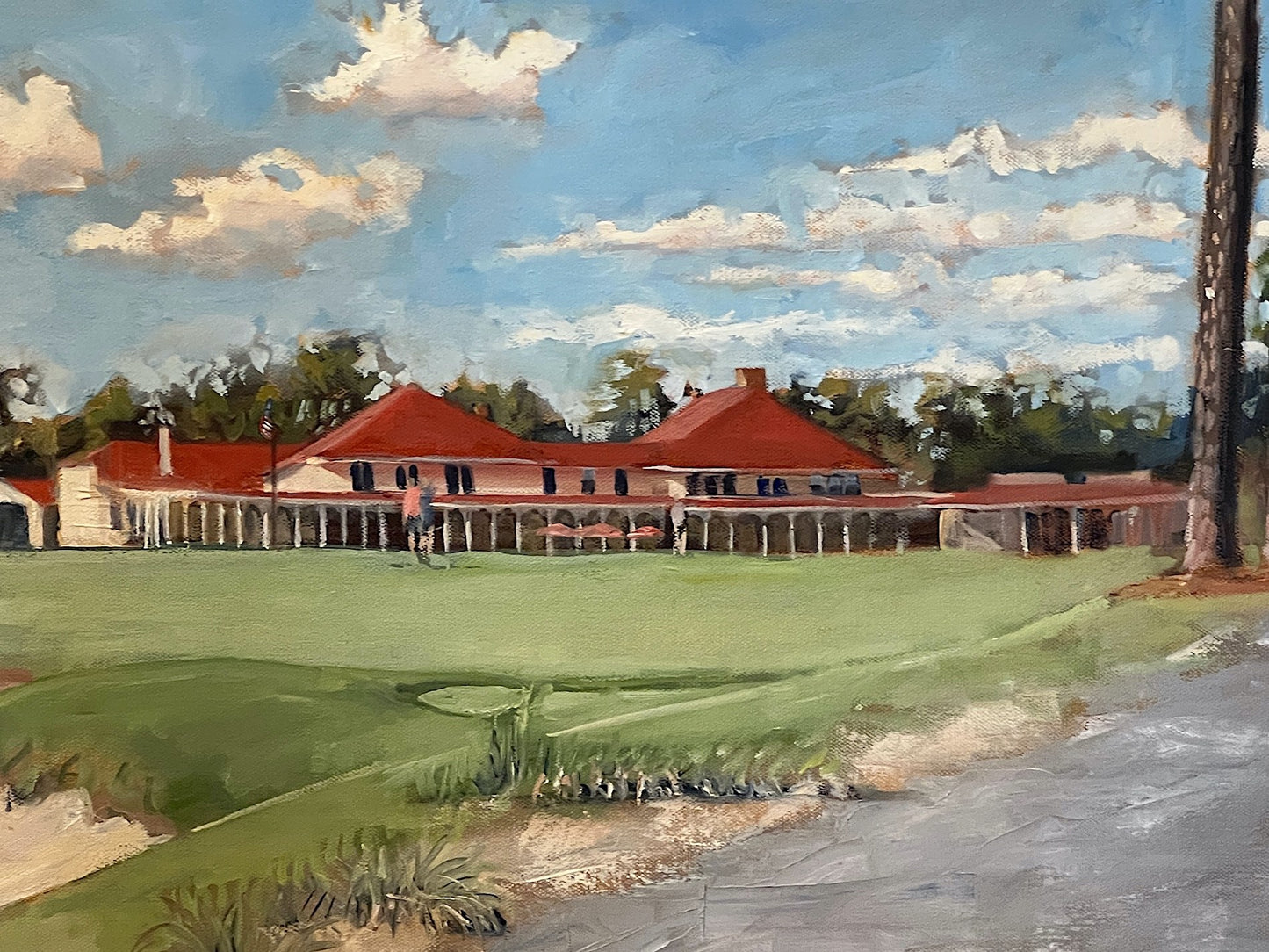 Original Painting Of Pinehurst No.2 Clubhouse