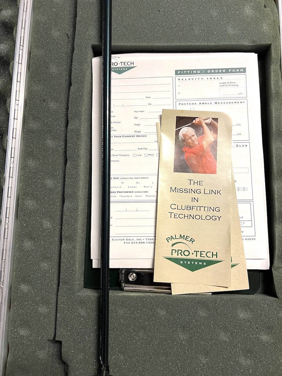 Arnold Palmer Pro-Tech Systems "The Missing Link" Club Fitting Technology In Original Hard Carrying Case