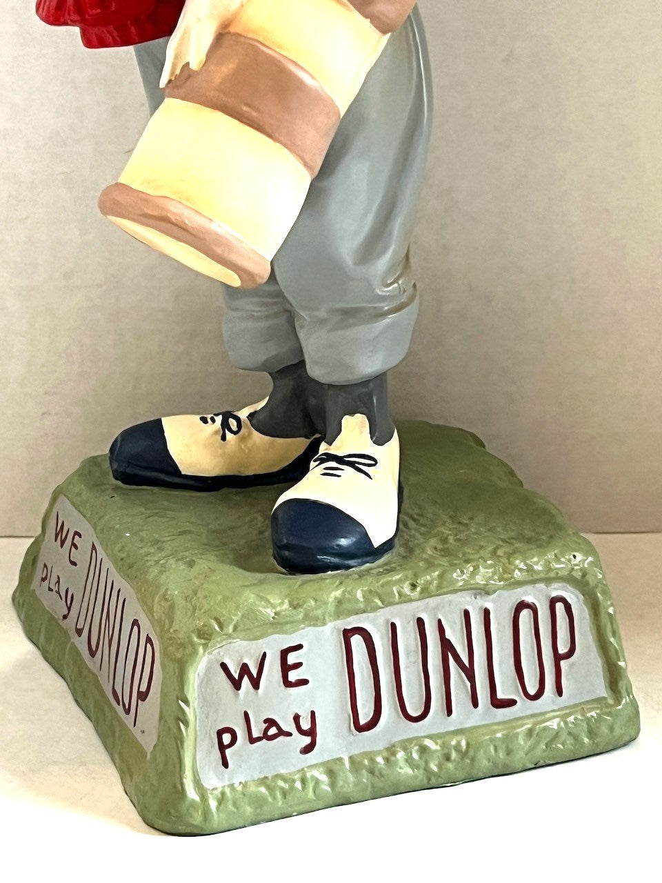 Vintage Dunlop Advertising Golf Ball Man Figure. Size 14" tell