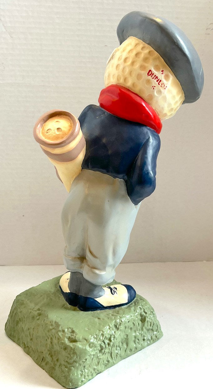 Vintage Dunlop Advertising Golf Ball Man Figure. Size 14" tell