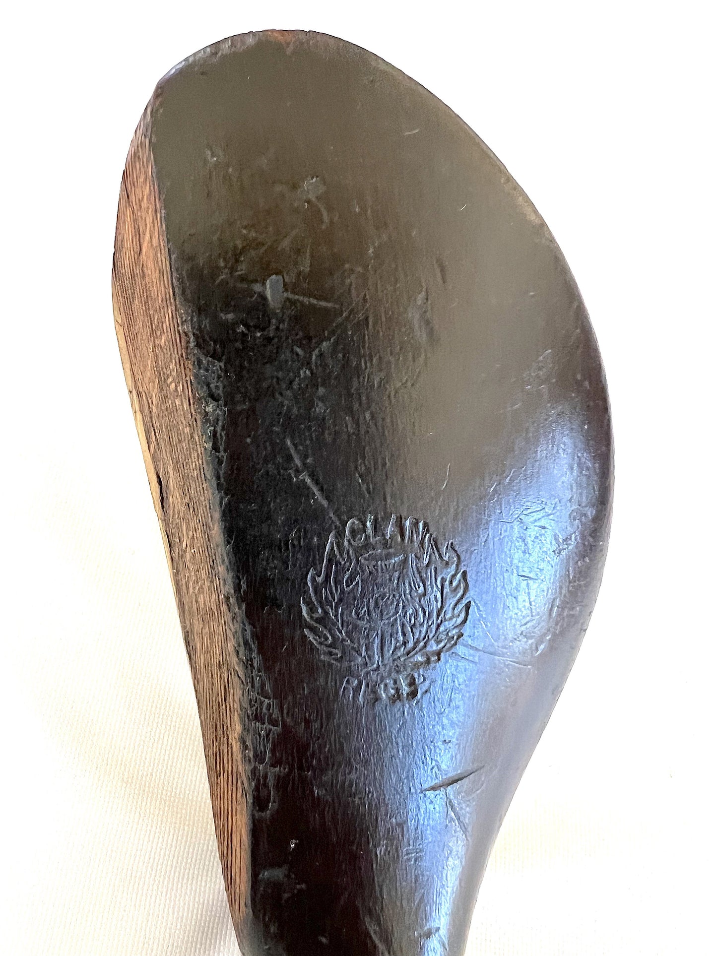 Antique Long Nose Clan Club, Also Marked On The Hickory Shaft