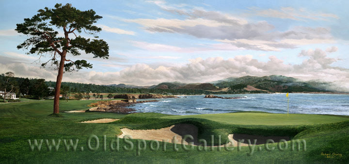 Pebble Beach 18th Hole- Signed Limited Edition of 2500-Fine Art Print