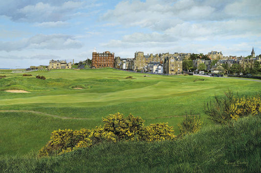 St Andrews "The Old Course" - Signed Open Edition Art Print, Size 15" x 22"