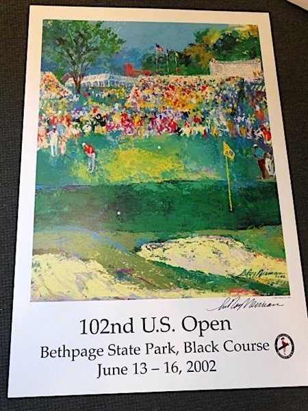 LeRoy Neiman The 16th Tee at the Masters Custom Framed Print